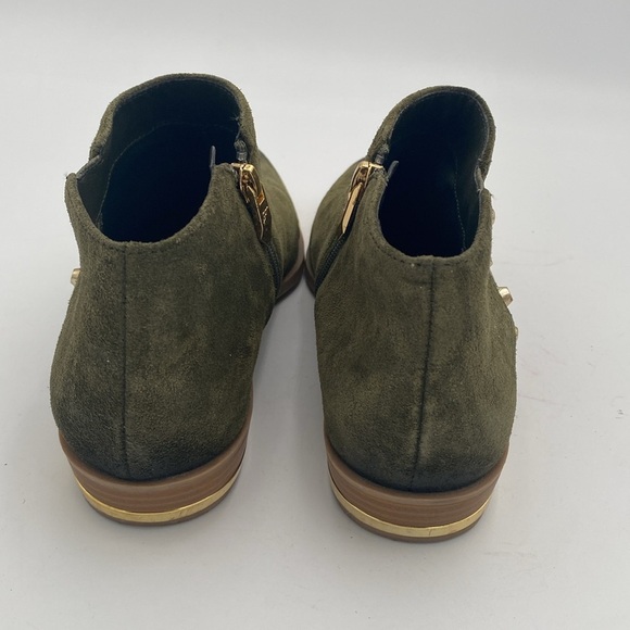 Fergie ankle boots are women 9M suede green gold details festival casual gipsy - Picture 6 of 14